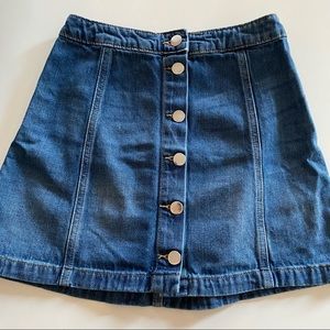 h&m denim skirt